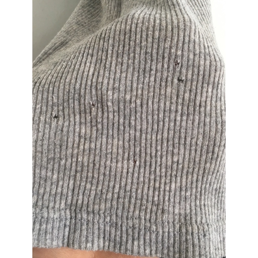 Grey Ribbed Racerback Tank - Picture 5 of 5